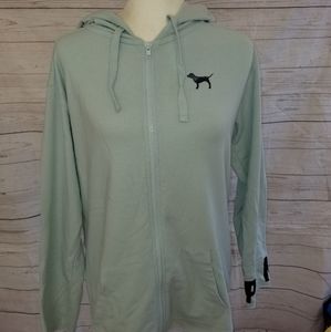 Victoria secret pink zip up hoodie NWT x-small